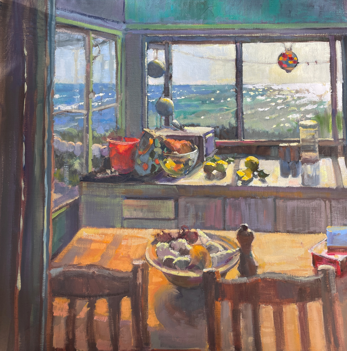 Beach Shack Shadows in Early Morning Light - 2023