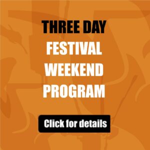 Three day festival program square website graphic